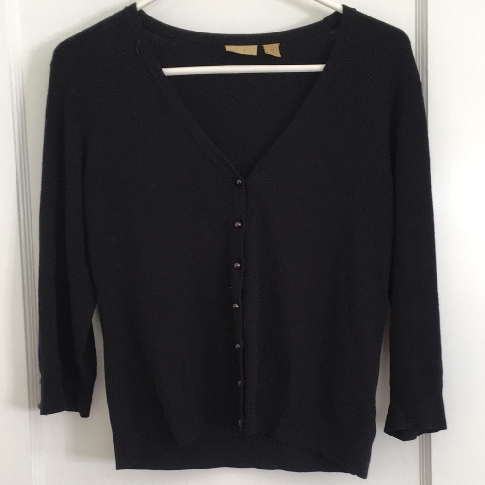 Caslon Button Up V-Neck Cardigan Sweater